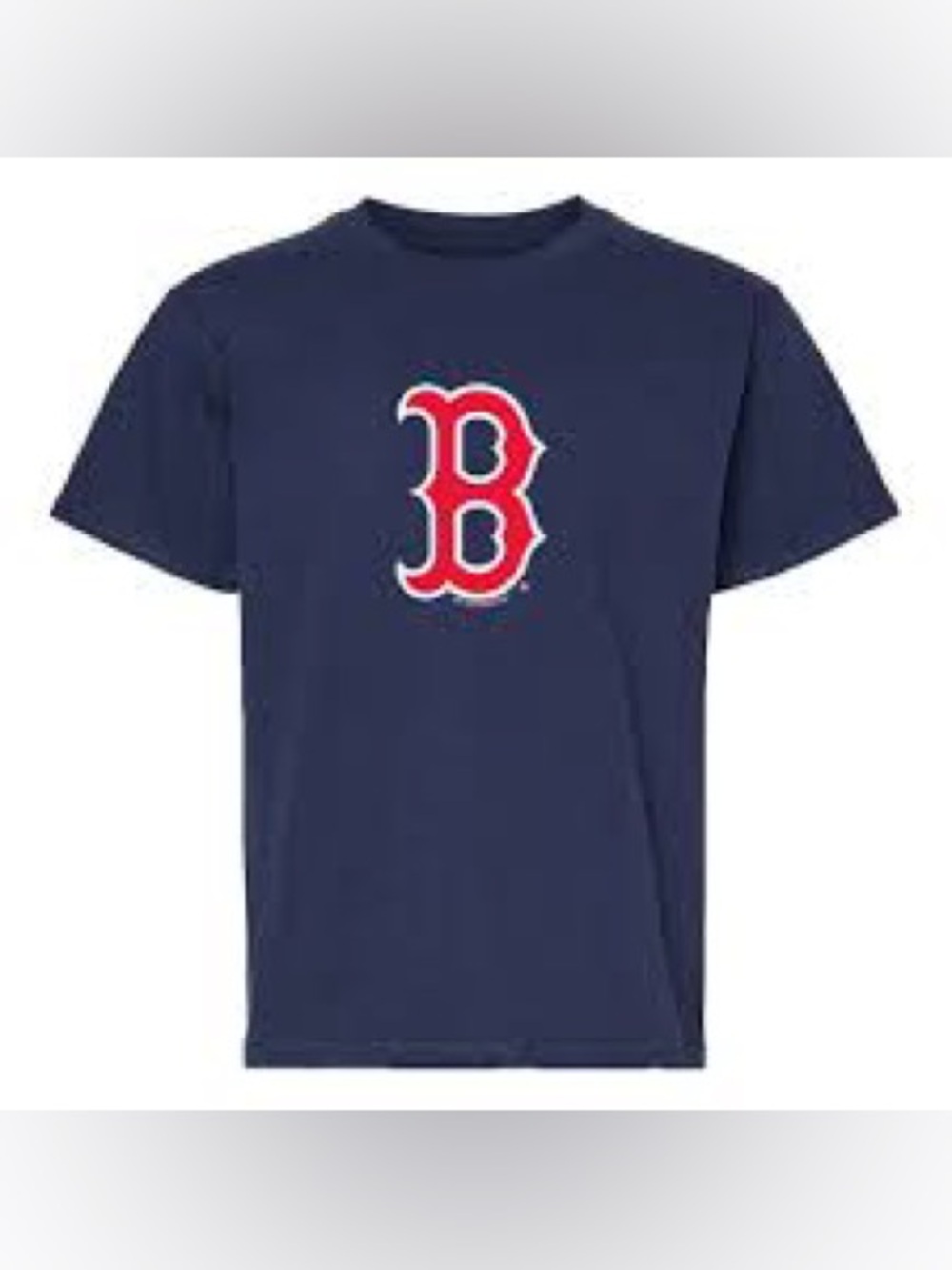 Baseball Red Sox Navy Short Sleeve Tee Cotton XL
